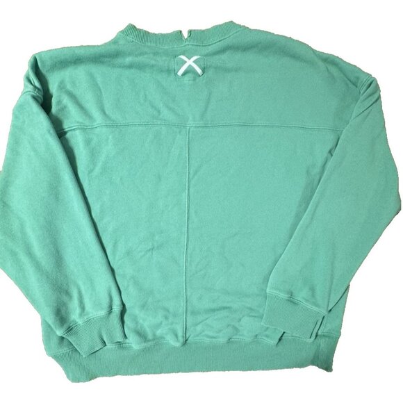 Aerie American Eagle Ice Cold Ski Resort Oversized Green Sweatshirt Size Medium - Picture 2 of 10